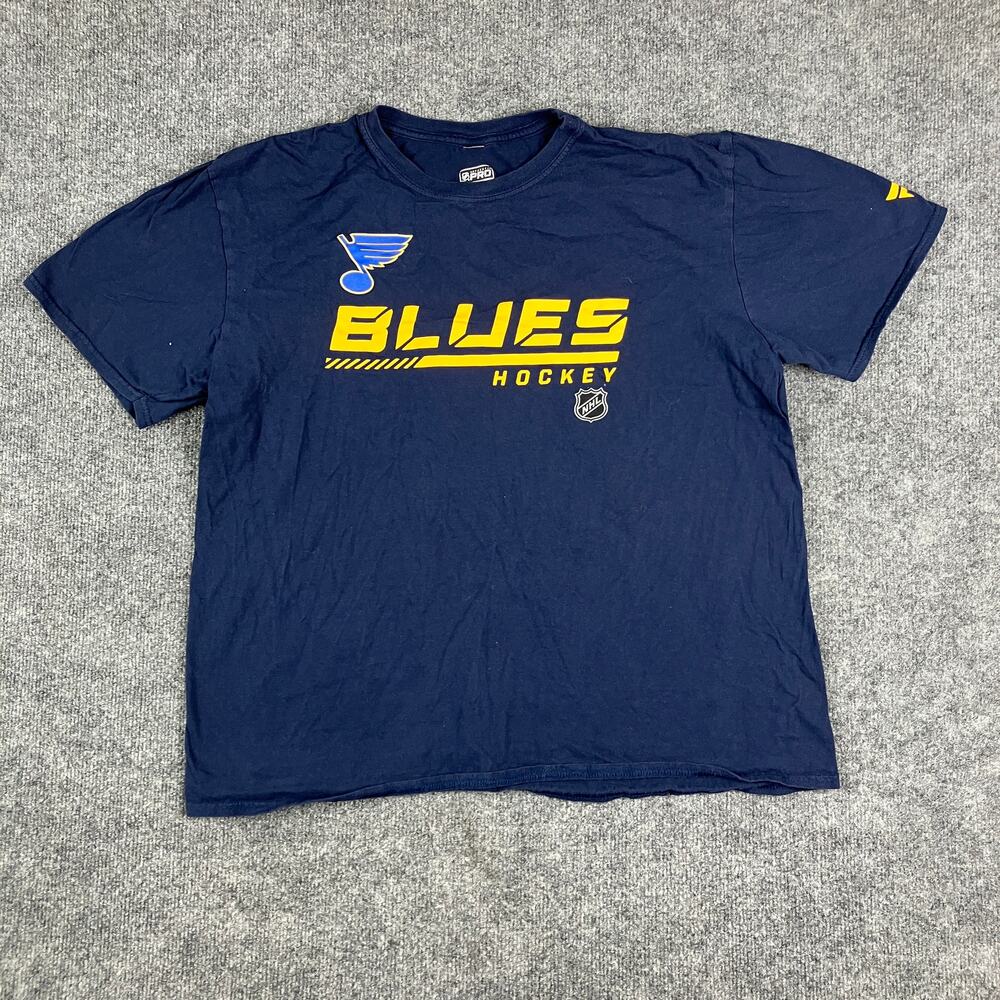 Fanatics T-Shirt Mens Size M Blue St. Louis Blues NHL Hockey Graphic Tee